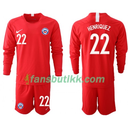 Fotballdrakt Chile HENRIQUEZ 22 Barn Hjemmetrøye 2018/19 Langermet